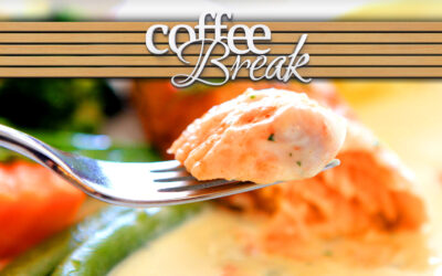 Salmão, Strogonoff e Quiche veggie hoje no Coffee!